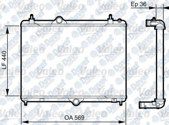 VALEO 735371 Su Radyatoru P508-C5 Iii 10-> Dv6c-Ep6c-Ep6cdt Olcu:(394*555*24)